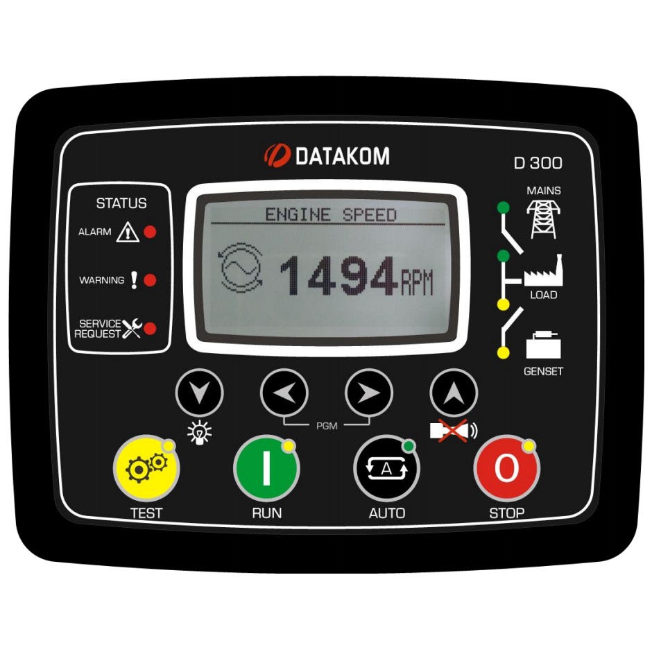 DATAKOM D-300-MK2 Multifunctional Generator Controller with MPU, J1939