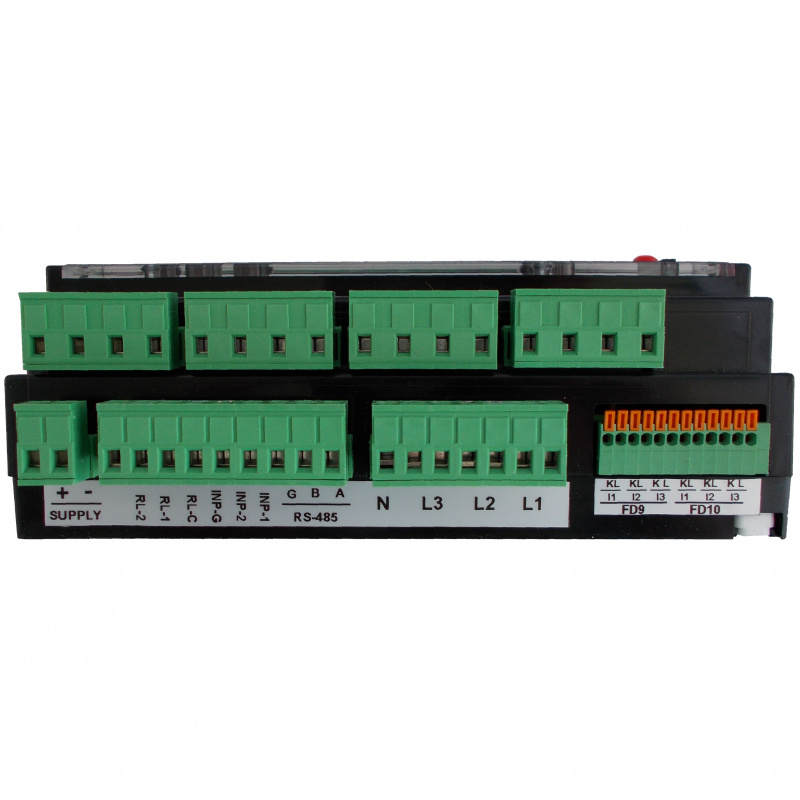 DATAKOM DKM-430-PRO multiple analyser, 30 CT inputs, 24 fuse inputs, 1.9” LCD, RS-485, USB/Device, 2-inputs, 2-outputs, AC power supply