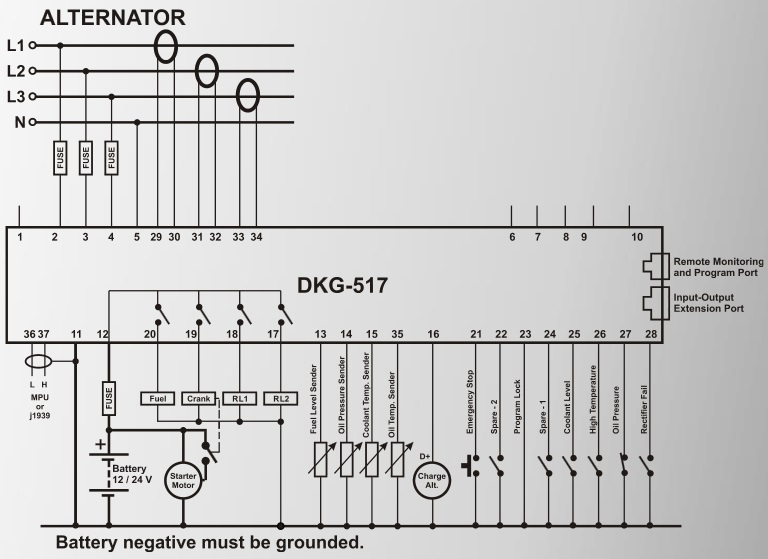 DATAKOM DKG-517-CAN Manual and Remote Start Controller with J1939