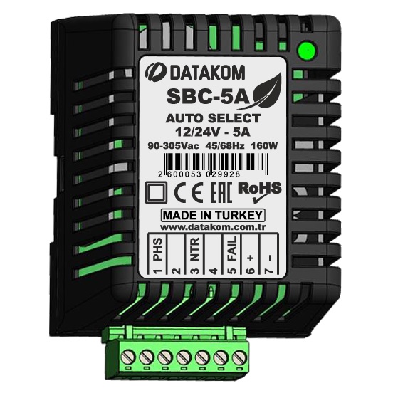 DATAKOM SBC-5A Smart Battery Charger