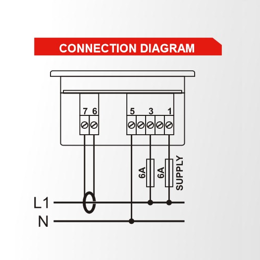 DATAKOM DM-0101 Multimeter panel, 1 phase, 72x72mm