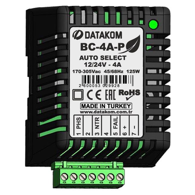 DATAKOM BC-4A-P Hi-Efficiency Battery Charger