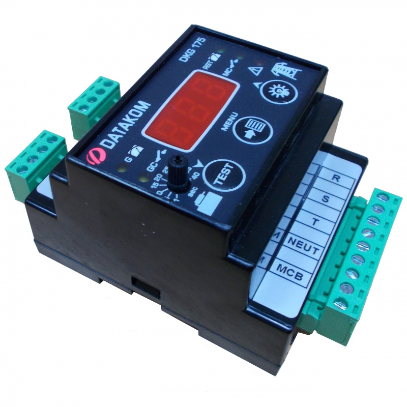 DATAKOM DKG-175 Generator/Mains Automatic transfer switch controller (ATS), 230/400 VAC, DIN rail mounted