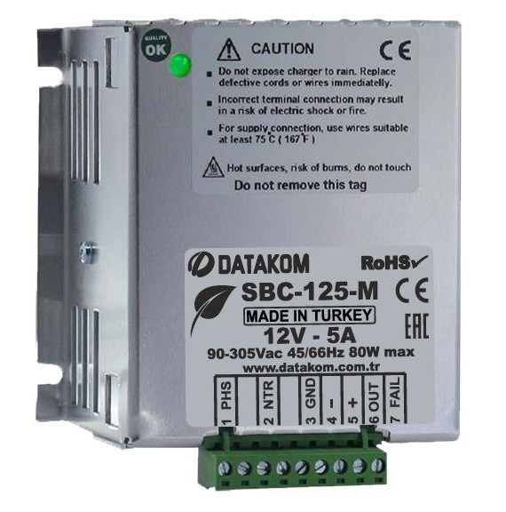 DATAKOM SBC-125-M Smart Battery Charger