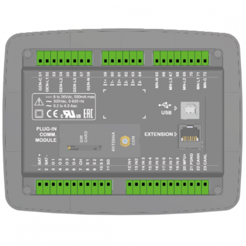 DATAKOM D-300-MK2 Multifunctional Generator Controller with MPU, J1939