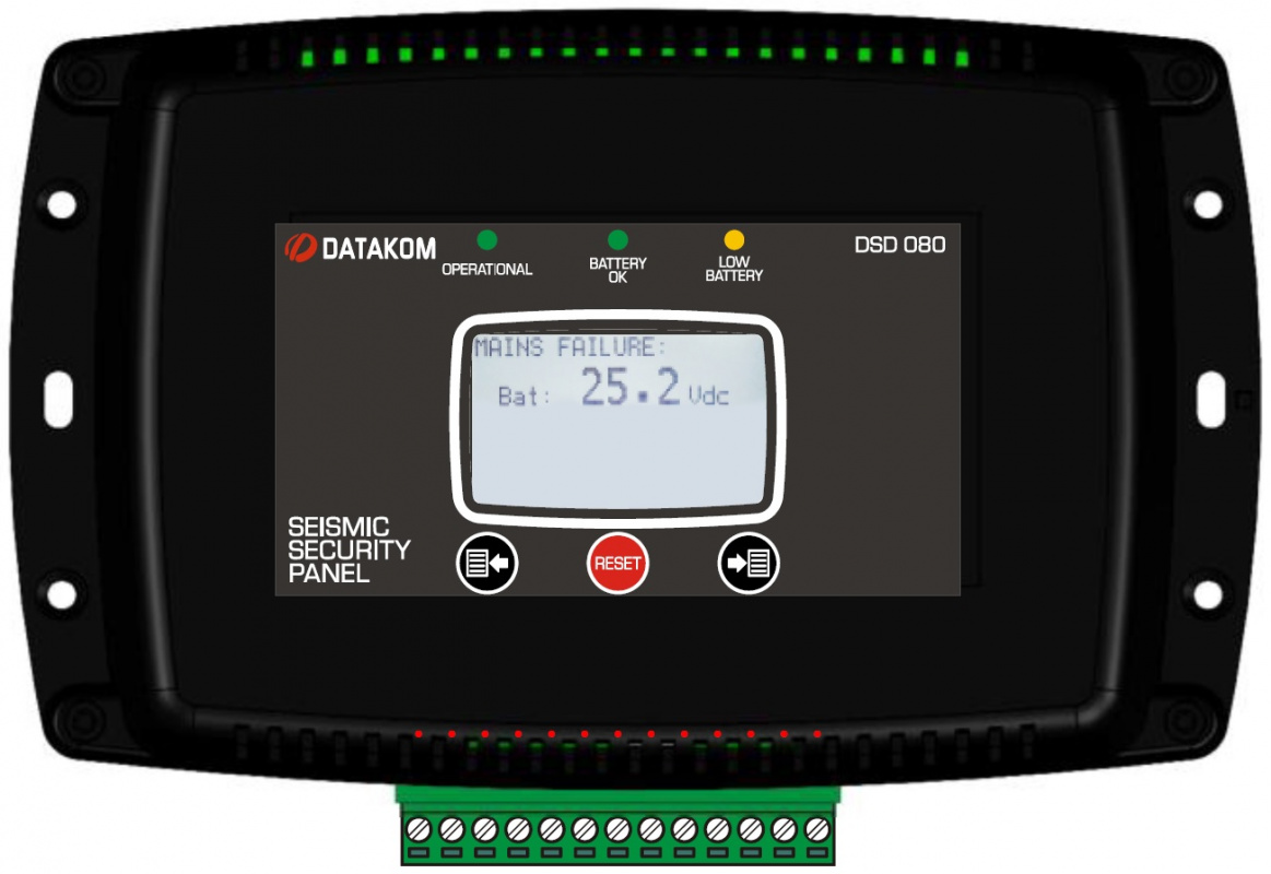 DATAKOM DSD-080 Earthquake Shutdown Panel With Battery